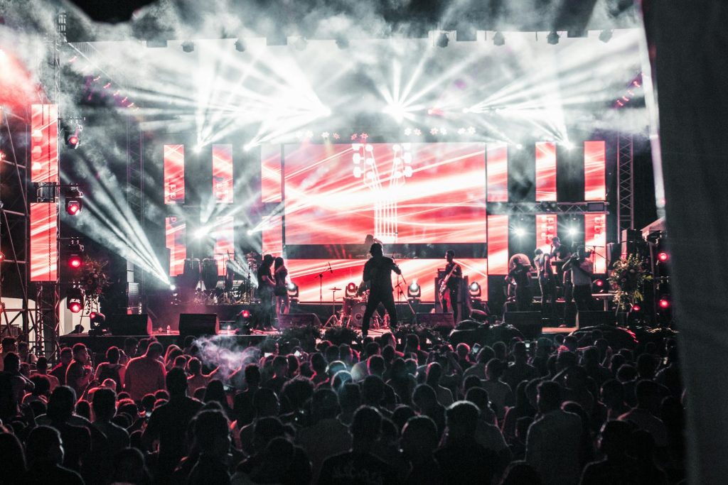 Színpad koncert fesztivál előadás